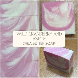 Wild Cranberry and Aspen Hand Crafted Shea Butter Soap